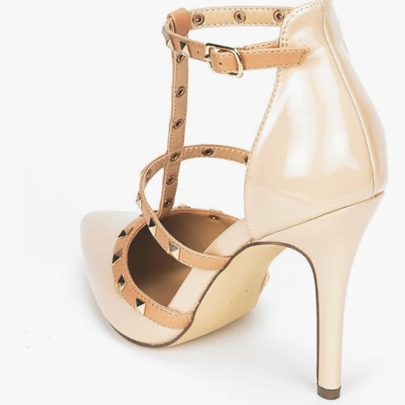 DREAM PAIRS Women's Rockstar-High Nude Pat Dress Pump Stiletto Heel Shoes - 8 M - Picture 11 of 12